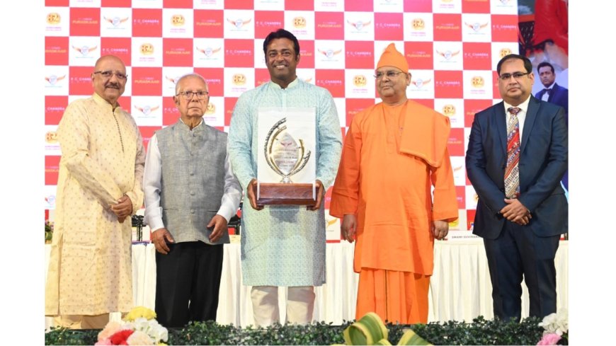 Shri Leander Paes was conferred with the prestigious P.C. Chandra Puraskaar 2025
